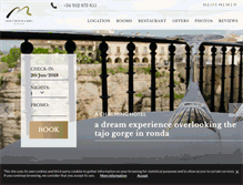 Tablet Screenshot of hotelmontelirio.com